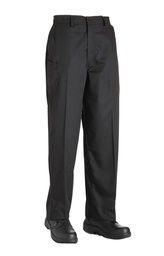 [DC03AFDC] AFD Chef Trouser P/C Zip Fly Black